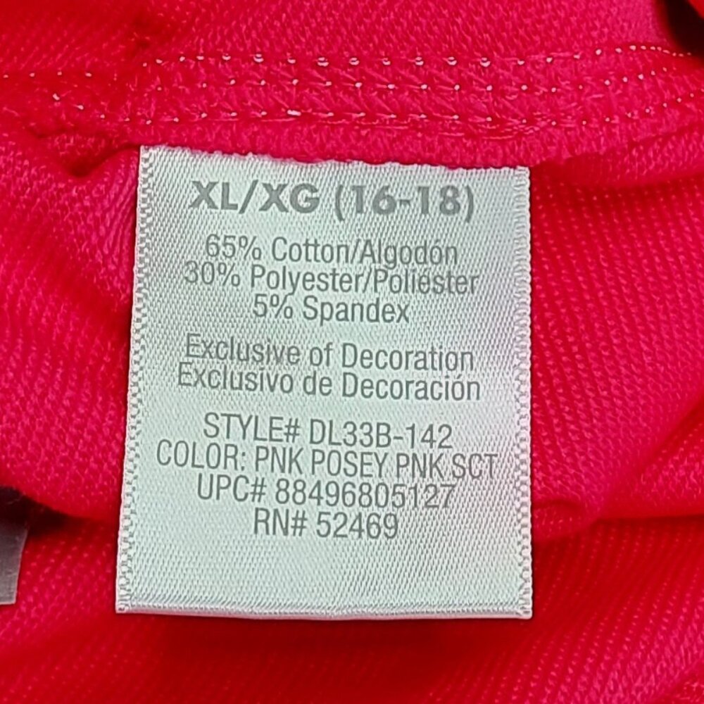 'DANSKIN NOW' FRENCH TERRY LOOSE FIT STRAIGHT-LEG ATHLEISURE PANTS in POSEY PINK - Picture 6 of 15